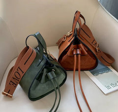 Retro Broadband Bucket Bag Messenger Bag Waist Bag