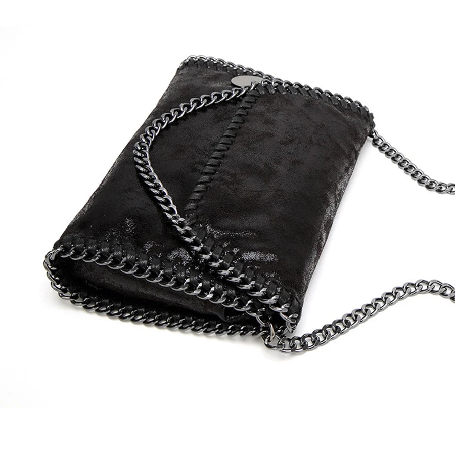 Women's Casual Chain One-Shoulder Messenger Bag Lady Small Flap Cross Body Bags