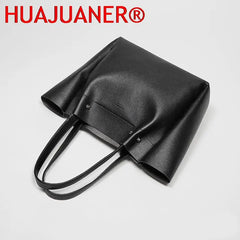 Large Capacity Women's Shoulder Bag PU Leather Tote Handbag