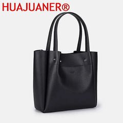 Large Capacity Women's Shoulder Bag PU Leather Tote Handbag