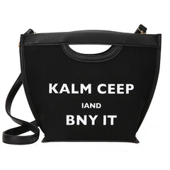 Canvas Shoulder Bag Casual Ladies Bucket Bag Large Capacity Handbag