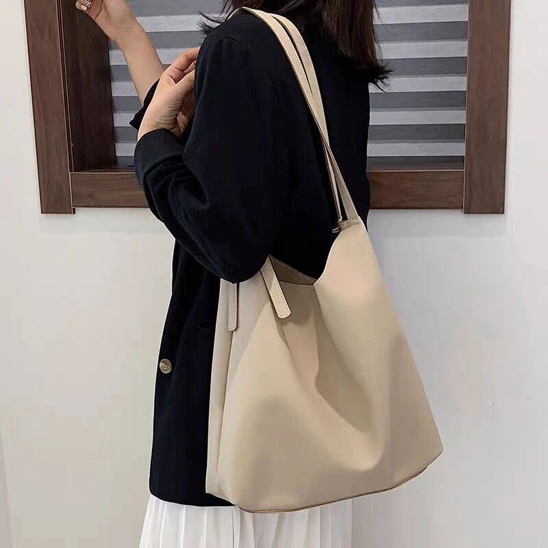 Women's Large Capacity Shoulder Bag High PU Leather Tote Handbag