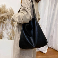 Women's Shoulder Bag Large Capacity PU Leather Tote Handbag