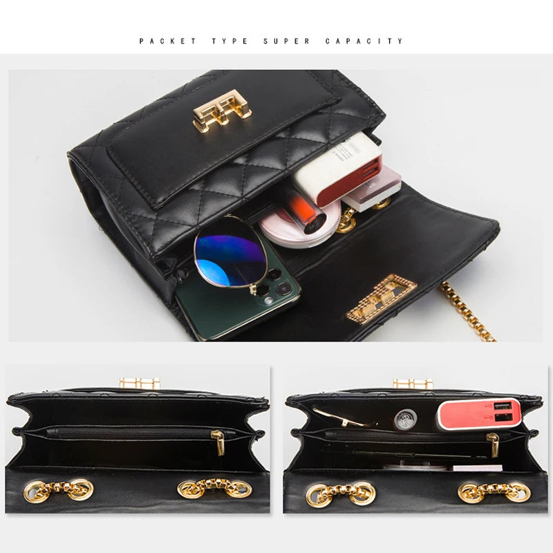 Women's Large Faux Leather Shoulder Bag