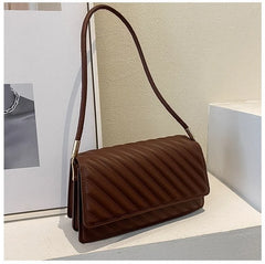 Leather Handbags Wide Shoulder Strap Women Shoulder Bags