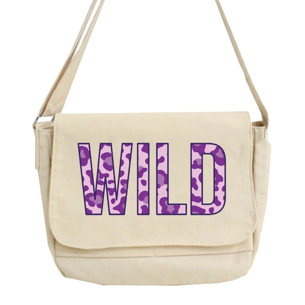 Large Capacity Women's Messenger Backpack Wild Series