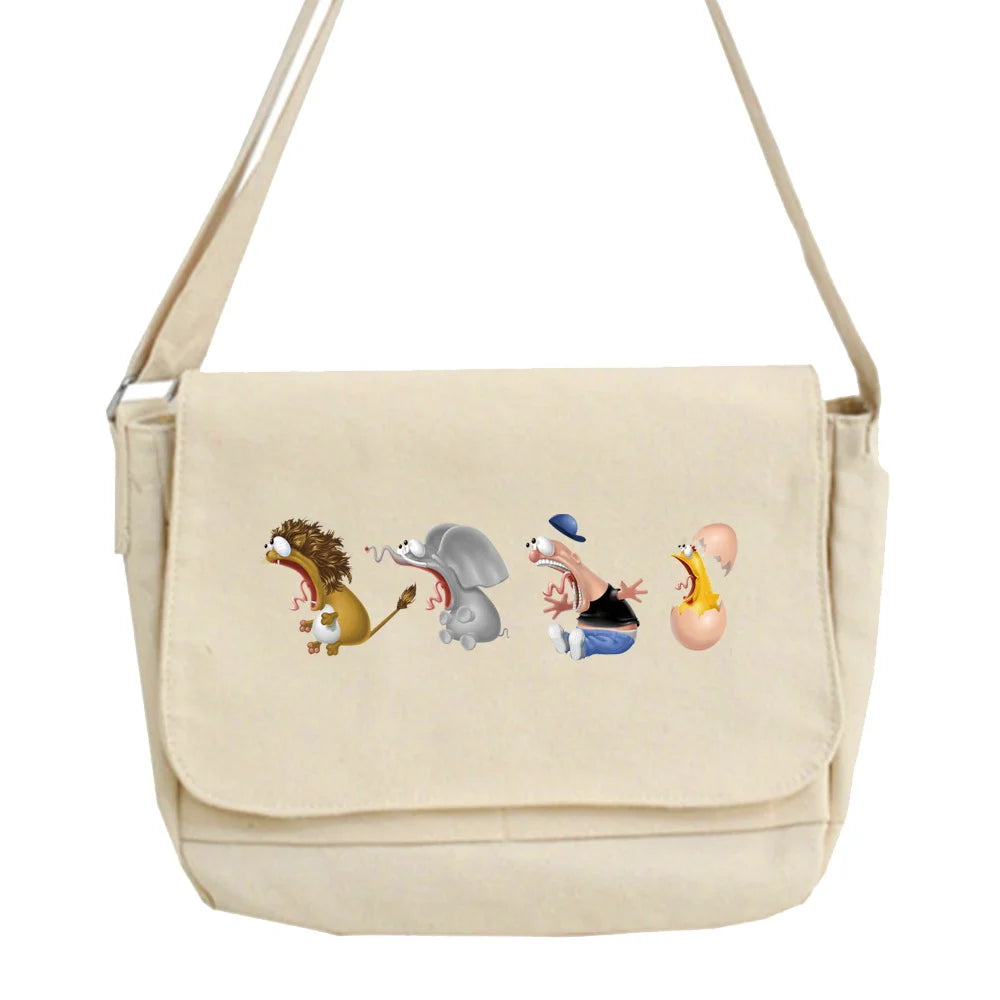 Women's Messenger Backpack Large Capacity Cartoon Series