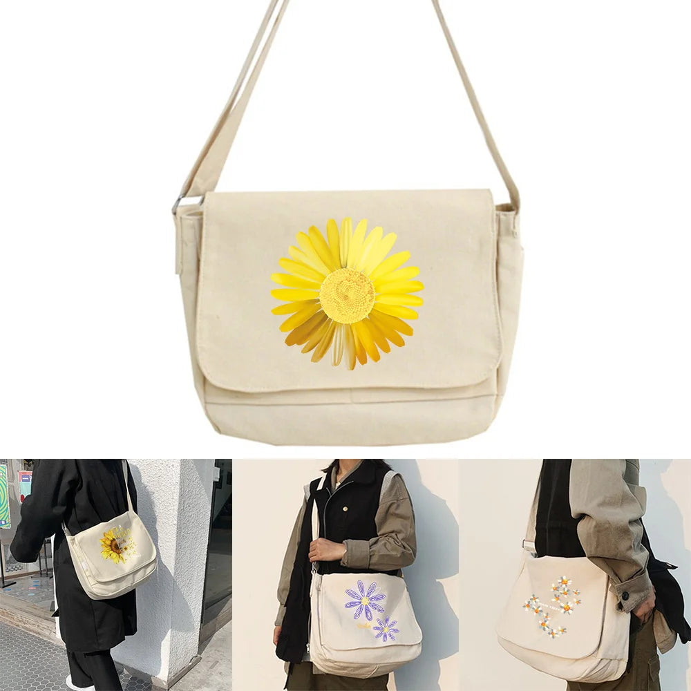 Women's Messenger Backpack Large Capacity Daisy Series