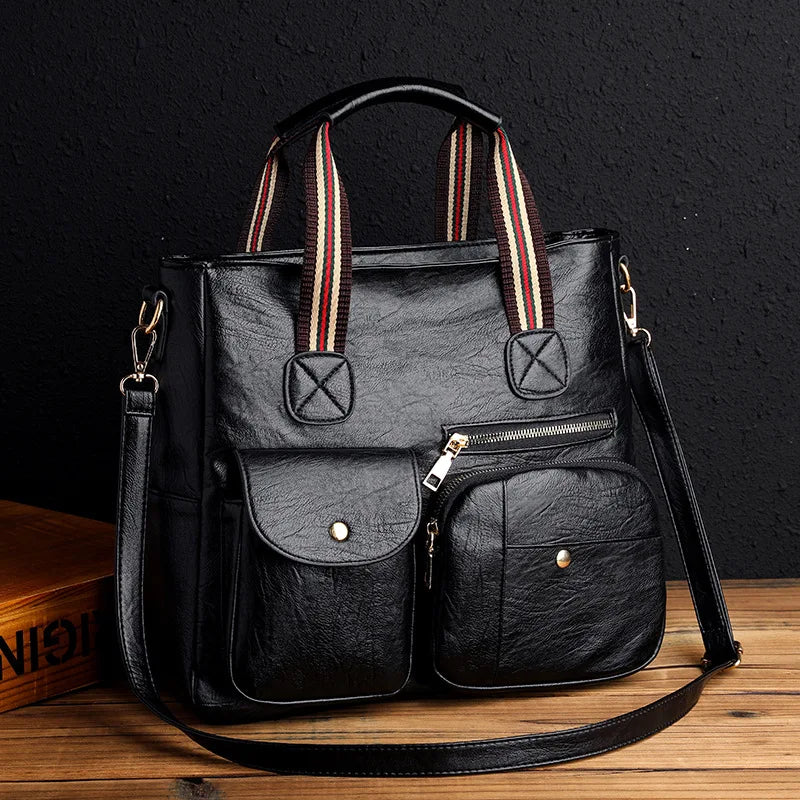 Women's Large Capacity Shoulder Bag Middle-aged Mother Bag