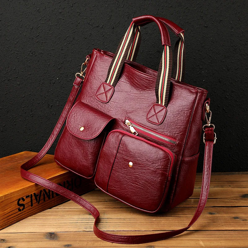Women's Large Capacity Shoulder Bag Middle-aged Mother Bag