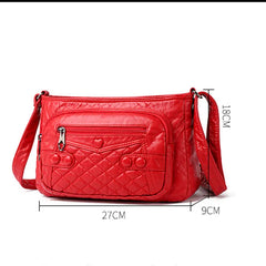 Light Practical Bag Casual Vintage Shoulder Bags PU Leather Messenger