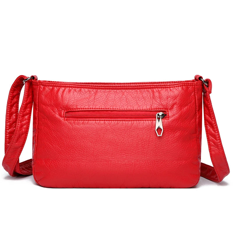 Light Practical Bag Casual Vintage Shoulder Bags PU Leather Messenger