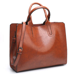 Women's PU Leather Tote Bag Underarm Shoulder Bag