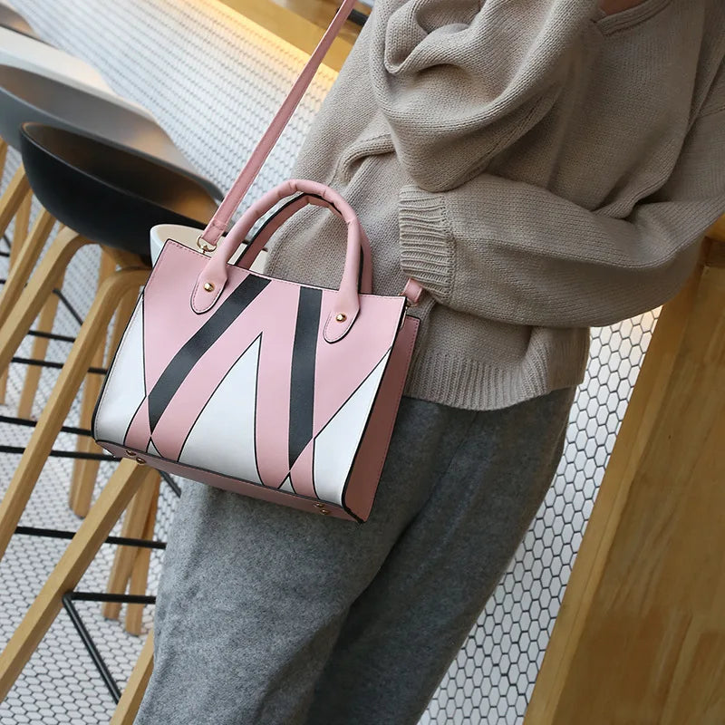 Women's Printed Big Shoulder Bag Messenger Bag