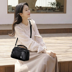 Women's Top-handle Messenger Bag PU Leather Classic Handbag