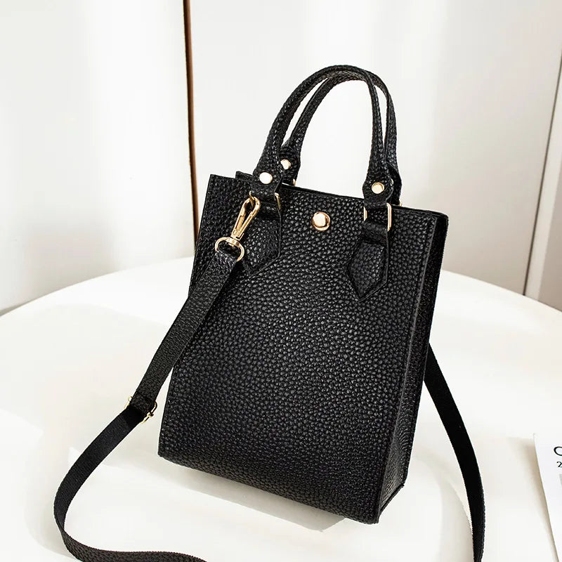 Women's Mini Handbag One Shoulder Bag Solid Strap Crossbody Bags