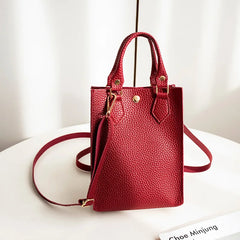Women's Mini Handbag One Shoulder Bag Solid Strap Crossbody Bags