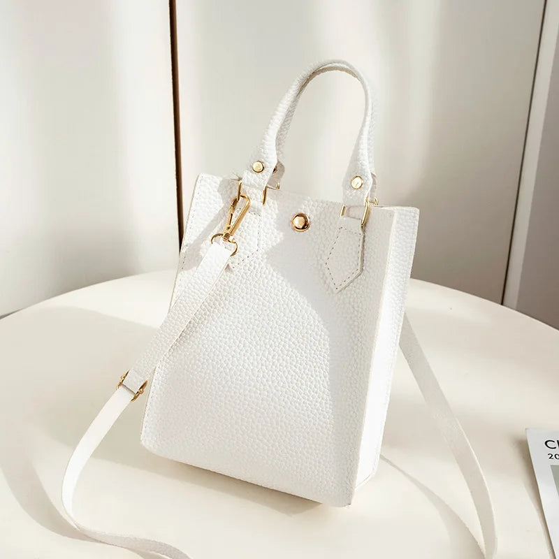Women's Mini Handbag One Shoulder Bag Solid Strap Crossbody Bags