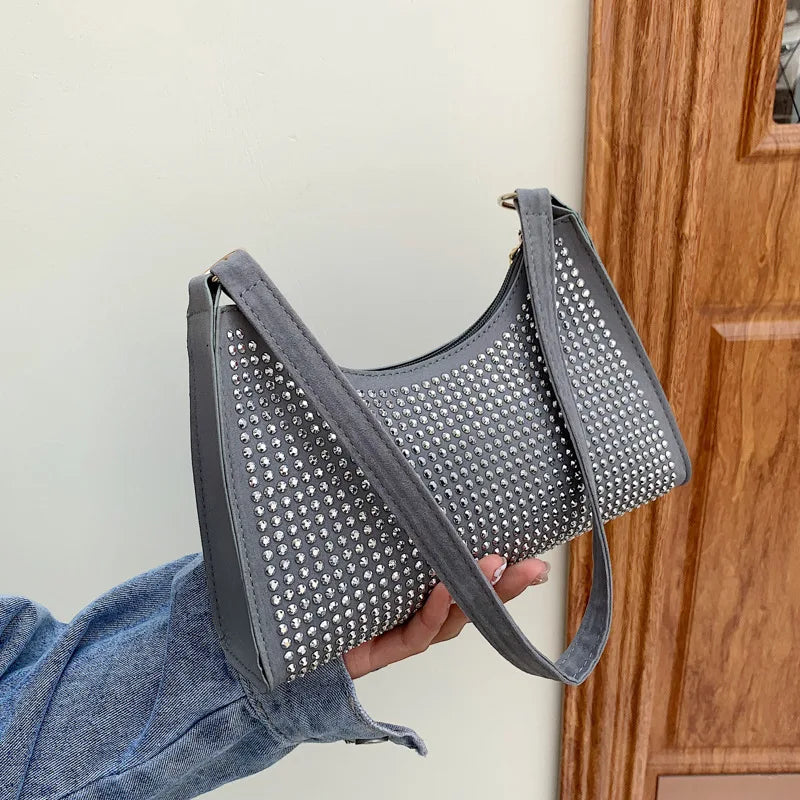 Women's PU Leather Dot Shoulder Bag Casual Ladies Handbag Purse