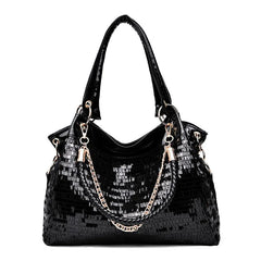 Women's Sequined PU Leather Shoulder Bag