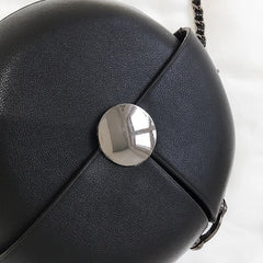 Women's Personality Lock Leather Shoulder Bag