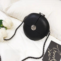 Women's Personality Lock Leather Shoulder Bag