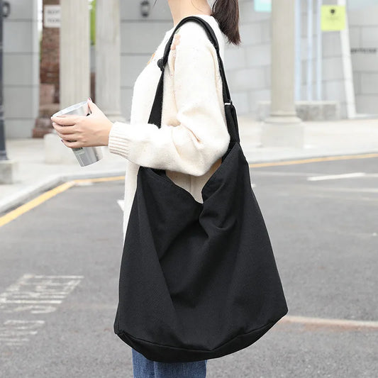 Women's Waterproof Nylon Handbag Large Capacity Tote Shoulder Bag