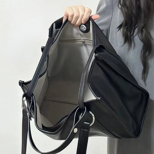 Women's Large Capacity Shoulder Bag Zipper Handbag