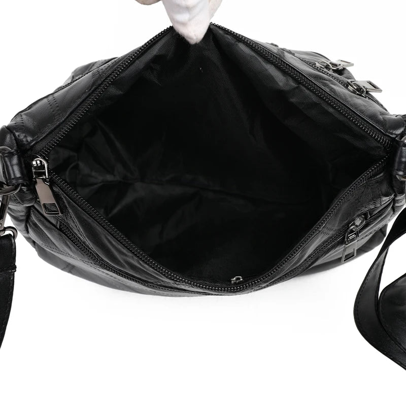 Retro Leather Shoulder Bag for Women