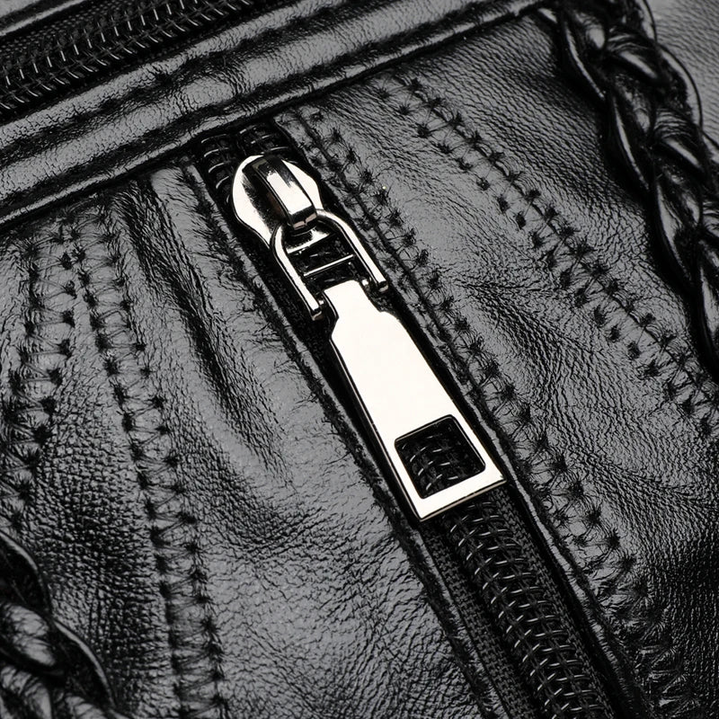 Retro Leather Shoulder Bag for Women