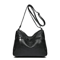 Vintage Ladies Handbag PU Leather Shoulder Messenger Classic Crossbody Pack