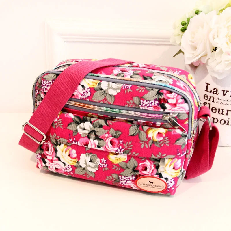 Elderly Cloth Canvas Crossbody Bag