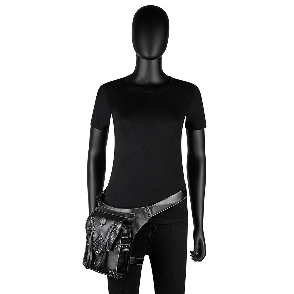 Steampunk Waist Bag Retro Style Outdoor Single Shoulder Messenger Bag