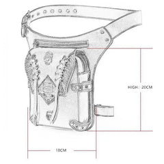Steampunk Waist Bag Retro Style Outdoor Single Shoulder Messenger Bag