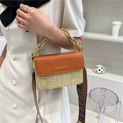 Summer Weaving Small Straw Crossbody Bag for Women