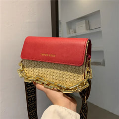Summer Weaving Small Straw Crossbody Bag for Women