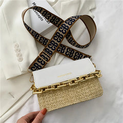 Summer Weaving Small Straw Crossbody Bag for Women