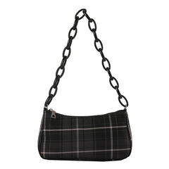 Plaid Print Shopper Bag Tote Purses Small Handbag Shoulder Bag