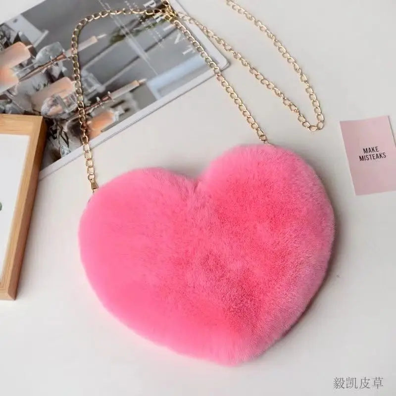 Plush Shopper Purses Female Handbag Mobile Phone Bag