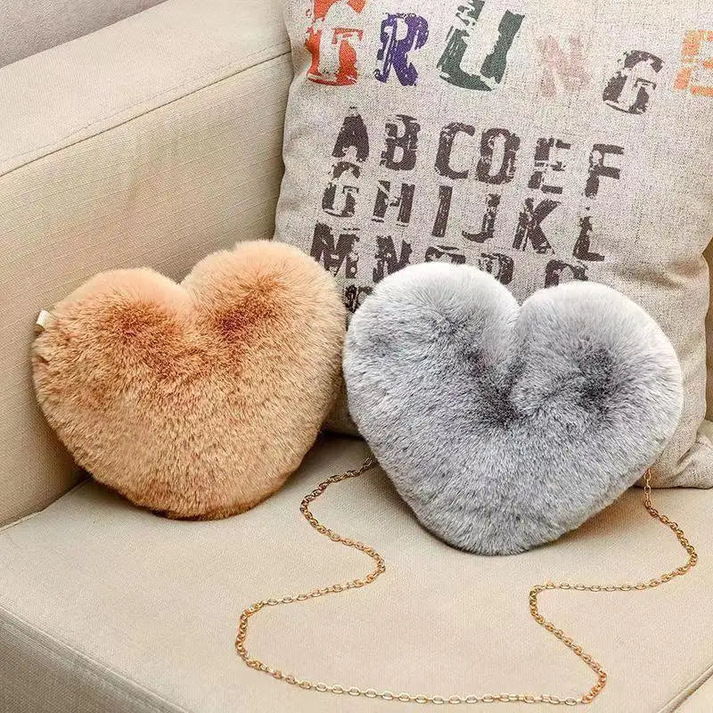 Plush Shopper Purses Female Handbag Mobile Phone Bag