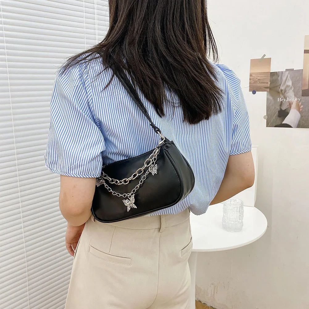 Women's Butterfly Chain Shoulder Bag High Handbags Small Tote Bag