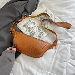 Women's Leather Waist Bag Bananas Shoulder Purse