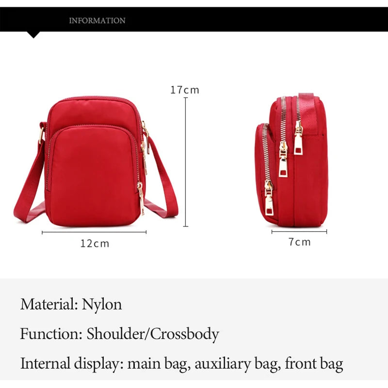 Waterproof Shoulder Bag Crossbody for Women, Multifunction Handbag