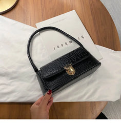 Stone Pattern Handheld Shoulder Bag Underarm Bag