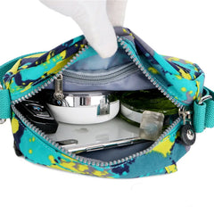 Women's Nylon Shoulder Bag Small Square Backpack