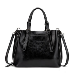 Vintage Leather Shoulder Bag Ladies Handbag Large Capacity
