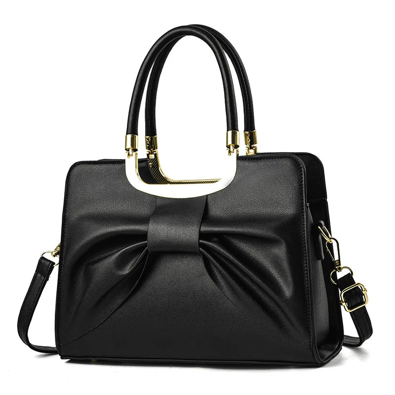 Bow Women's Handbags Large-capacity Mother Shoulder Bag