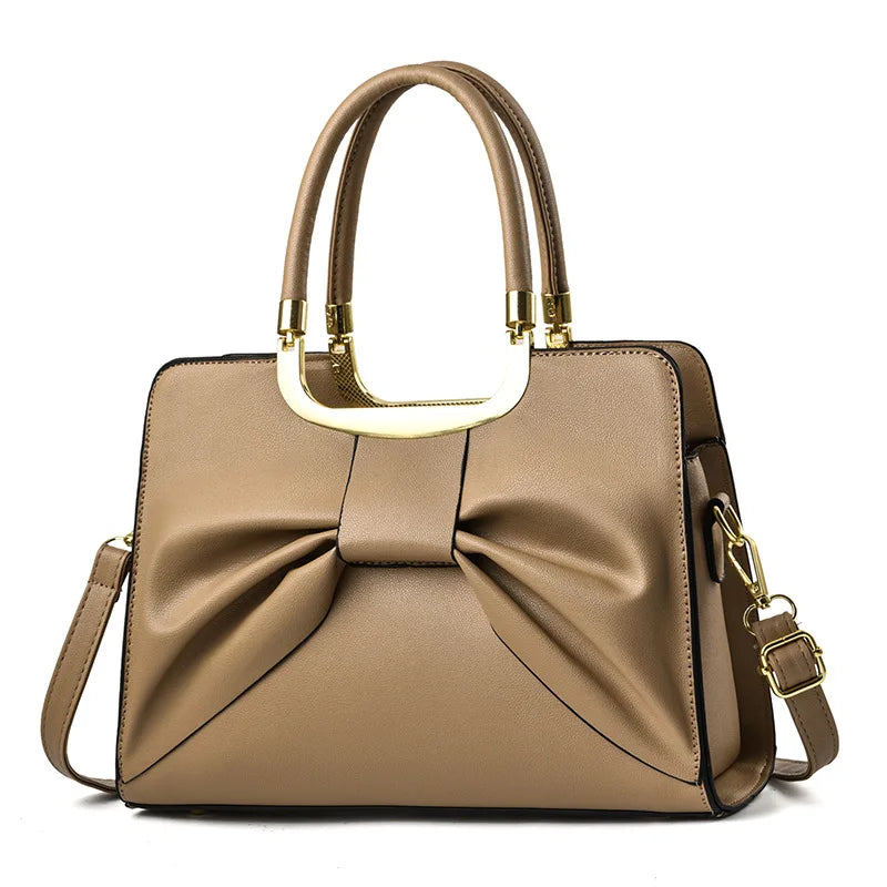 Bow Women's Handbags Large-capacity Mother Shoulder Bag