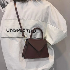 Women's Shoulder Bag PU Leather Small Solid Diagonal Bag