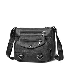 Autumn Retro Leather Shoulder Bag Large Capacity Messenger Bag